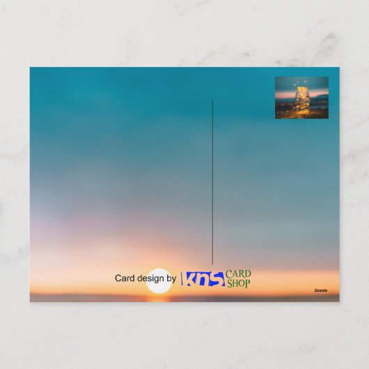 Zware lichten Jar, Kerstmis, Dank u, zomer Feestdagenkaart (Achterkant)