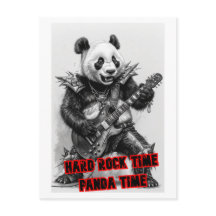 Zware Metal Harde Rocker Panda op een