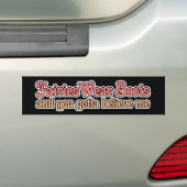 Zware metale tekstfeiries Draag Boots Rocker Music Bumpersticker (Op auto)