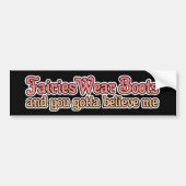 Zware metale tekstfeiries Draag Boots Rocker Music Bumpersticker (Voorkant)