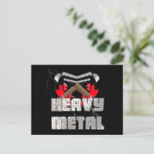 Zware metalen briefkaart (Staand voorkant)