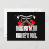 Zware metalen briefkaart (Voorkant / Achterkant)