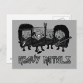 Zware metalen briefkaart (Voorkant / Achterkant)