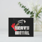 Zware metalen briefkaart (Staand voorkant)