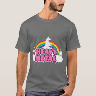 Zware Metalen Eenhoorn vriend T-shirt
