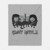 Zware metalen fleece deken (Voorkant)
