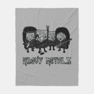 Zware metalen fleece deken