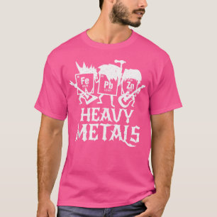 Zware metalen Funny Periodic Table Chemstry T-shirt