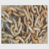 Zware metalen ketting cadeaupapier (Vlak)