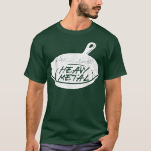 Zware metalen koken Gegoten strijkvellen T-shirt