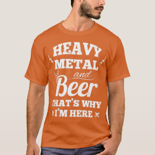 Zware metalen muziek en bier t-shirt