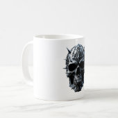 Zware metalen schedel koffiemok (Voorkant links)