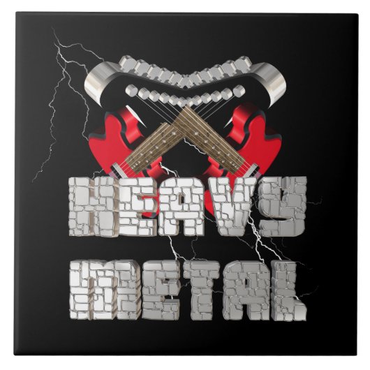 Zware metalen tegeltje (Voorkant)