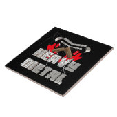 Zware metalen tegeltje (Zijkant)