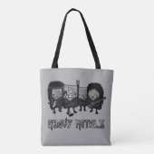 Zware metalen tote bag (Achterkant)