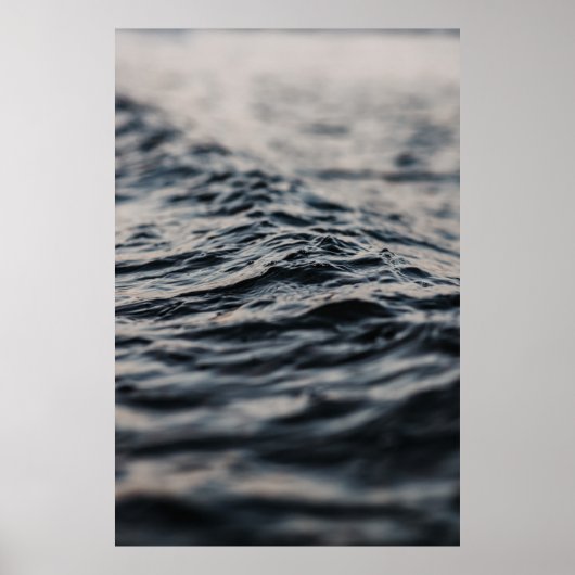 Zware oceaan overdag poster (Voorkant)