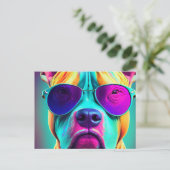 zware pitbull briefkaart (Staand voorkant)