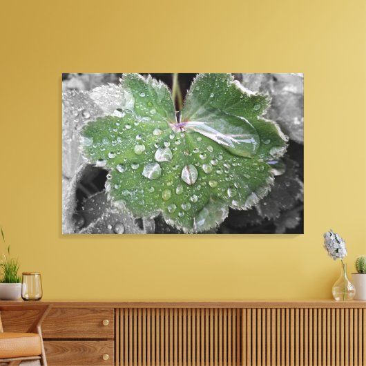 zware regenval canvas afdruk (Insitu (Woonkamer))