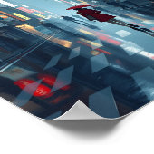 Zware regenval in Tokio 2 Poster (Hoek)