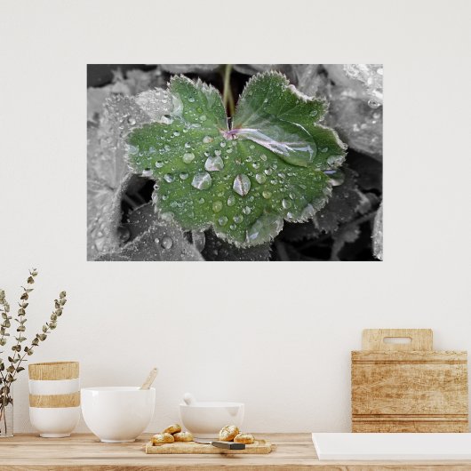 zware regenval poster (Keuken)