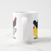 Zware rooster Chicken Quartet Extra Grote Mok (Achterkant)