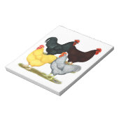 Zware rooster Chicken Quartet Notitieblok (Gedraaid)