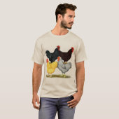 Zware rooster Chicken Quartet T-shirt (Voorkant volledig)