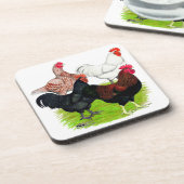 Zware Rooster Quartet Bier Onderzetter (Linkerzijde)