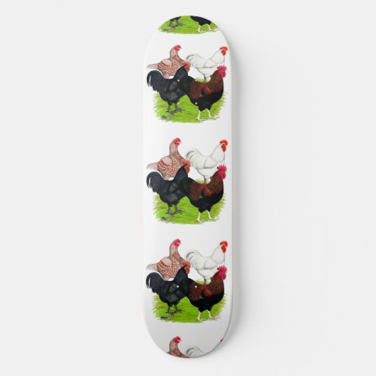 Zware Rooster Quartet Skateboard (Voorkant)