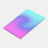 Zware roze Paarse blauw Aqua Colour Flow Post-it® Notes (Schuin)