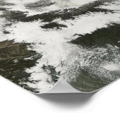 Zware sneeuwval in China Poster (Hoek)