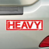 Zware stempel bumpersticker (Op auto)