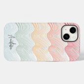 Zware strepen met jouw naam | elegant Case-Mate iPhone case (Achterkant (horizontaal))