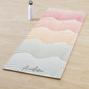 Zware strepen met jouw naam sport yogamat