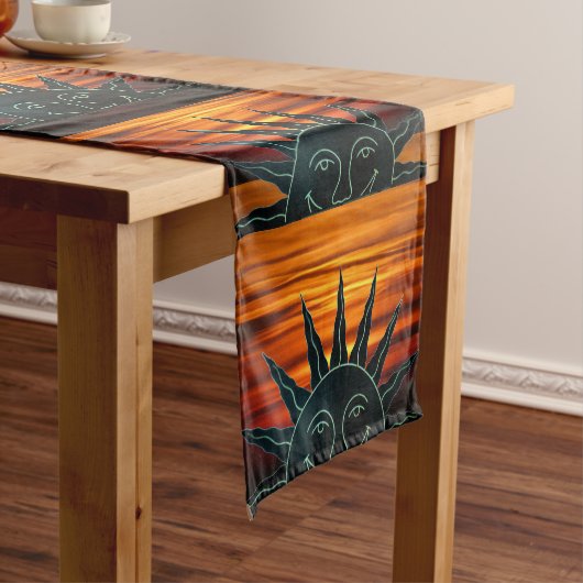 Zware Sun Table Runner Korte Tafelloper (Voorbeeld)