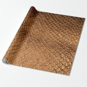 Zware textuur achtergrondbronzen slang letherleath cadeaupapier