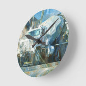 Zware Transport Cement Truck Wall Clock Ronde Klok (Hoek)