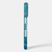 Zware Turquoise Verf Abstract Case-Mate iPhone Case (Achterkant / Rechts)