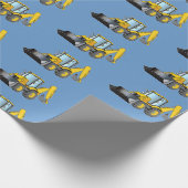 Zware-uitrustingsbackhoe-papier Cadeaupapier (Hoek)
