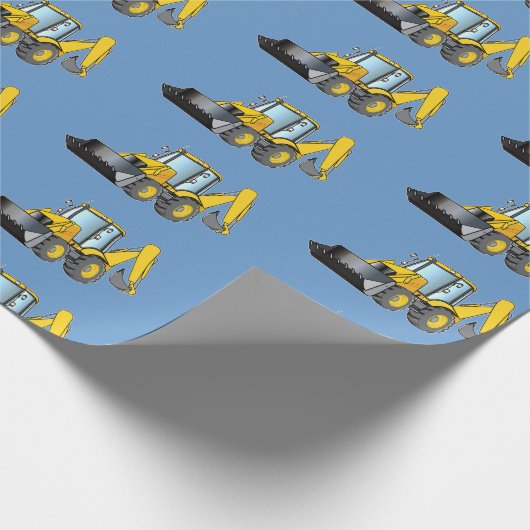 Zware-uitrustingsbackhoe-papier Cadeaupapier (Hoek)