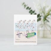 Zware Waves Summer Vacking Feestdagenkaart (Staand voorkant)