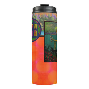 Zware wereld ondertekende thermische tumbler thermosbeker
