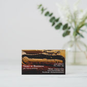 zware werktuigen visitekaartje (Staand voorkant)