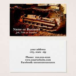 zware werktuigen visitekaartje