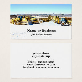 zware werktuigen visitekaartje