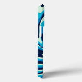 Zware Zee Pattern (Midnight Blue, Blue, Cyan) Case-Mate iPhone Case (Achterkant / Rechts)