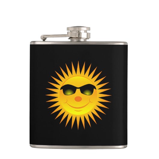 Zware zomerzon heupfles (Voorkant)