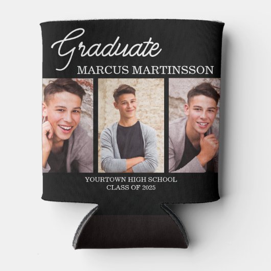 Zwart 3 Foto Afstuderen Afstuderen Blikjeskoeler (Voorkant)