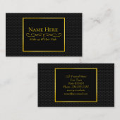 Zwart 3D-netwerk Visitekaartje (Voorkant / Achterkant)