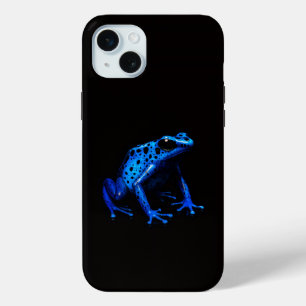 Zwart 4 Luxe, Elektrische Tropische Kikker iPhone 15 Mini Hoesje